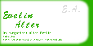 evelin alter business card